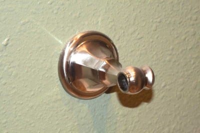 installing a towel rack finish