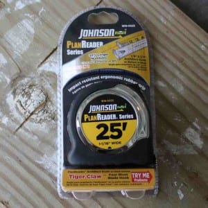 Johnson 25′ PlanReader Architect Series Power Tape