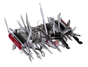 Wenger 16999 Giant Swiss Army Knife open