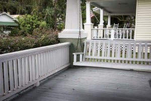decking before corner