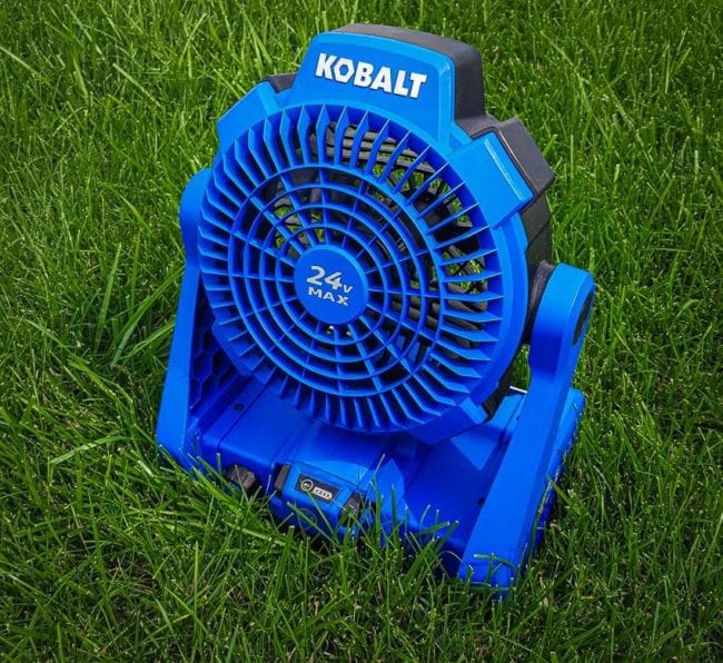 Kobalt Hybrid 24V Max Jobsite Fan Review - KJF 124B-03