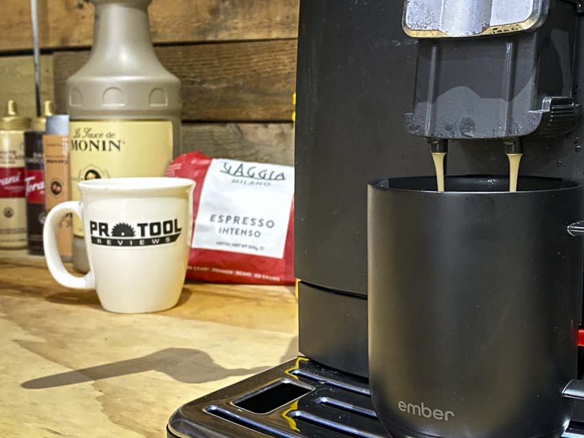 brewing coffee