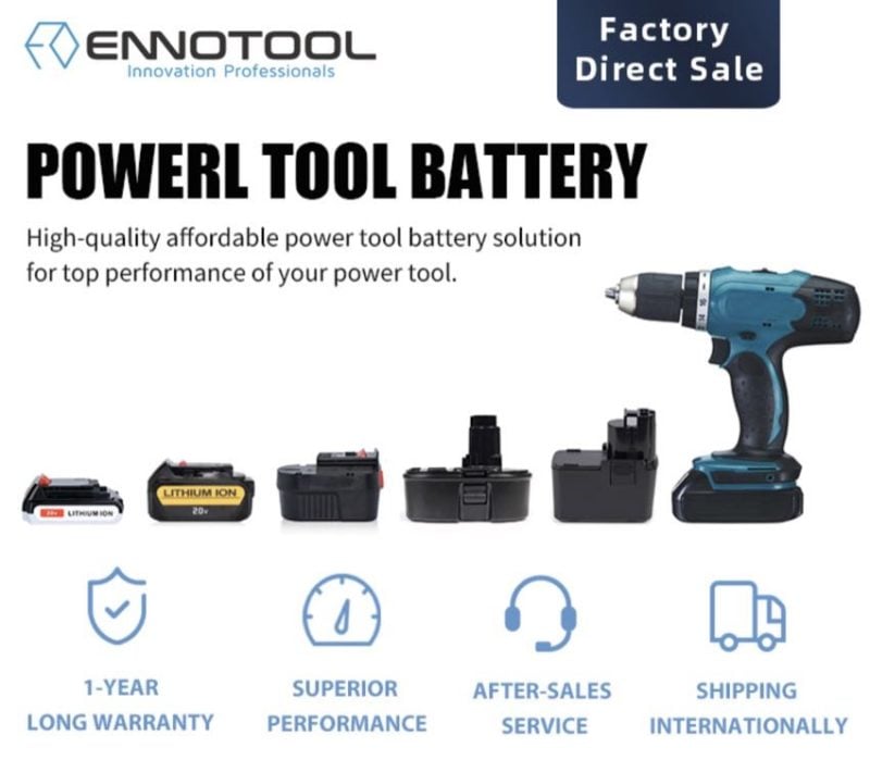 replacement tool battery generic manufacturer vendor