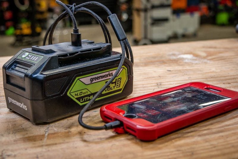 Greenworks 24V Drill Driver USB Recharge