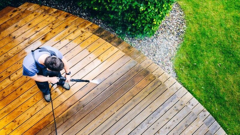 How do I prepare my deck for staining