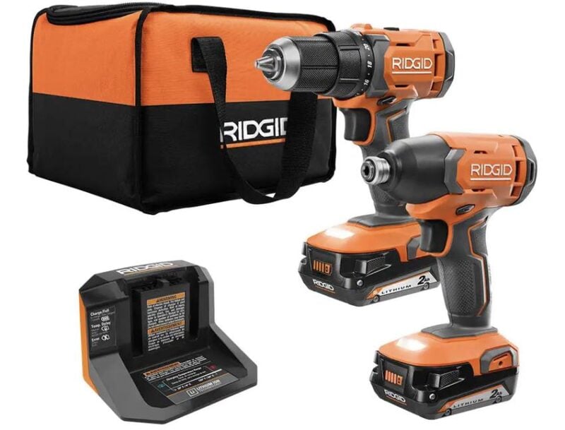 Ridgid R9272 18V Brushed 2-Tool Combo Kit