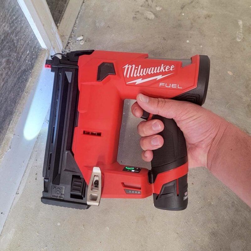 Best 18-Gauge Cordless Brad Nailer:  Milwaukee M12 Fuel 2541