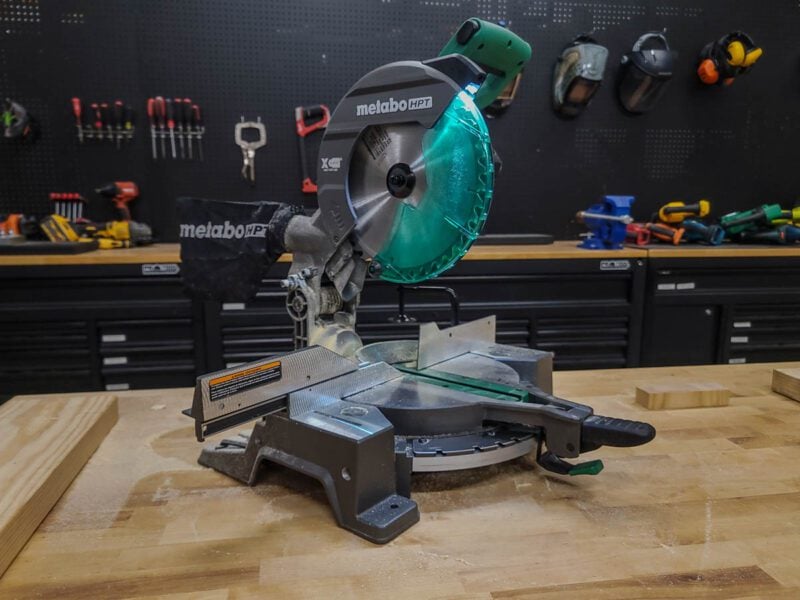 Metabo HPT 10-inch Single Bevel Miter Saw C10FCG2