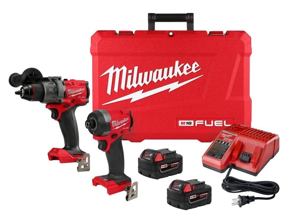 Milwaukee M18 Fuel Hammer Drill and Impact Driver Set – Gen 4 (3696-22/3697-22)