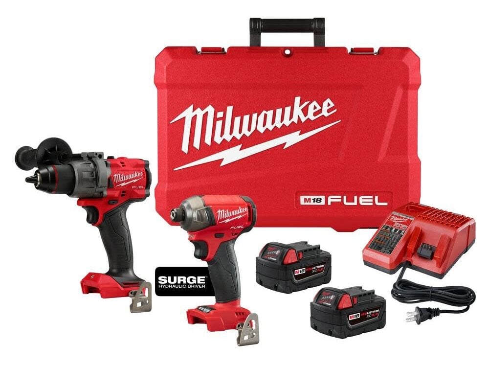 Milwaukee M18 Fuel Hammer and Surge Combo Kit (3699-22)